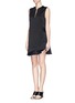 Figure View - Click To Enlarge - 3.1 PHILLIP LIM - Colourblock satin twill dress