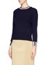 Front View - Click To Enlarge - 3.1 PHILLIP LIM - Striped collar cashmere sweater