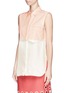 Front View - Click To Enlarge - 3.1 PHILLIP LIM - Poplin silk satin combo shirt