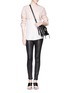 Figure View - Click To Enlarge - 3.1 PHILLIP LIM - Collarless layer silk-cotton combo shirt