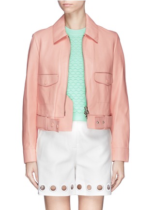 Main View - Click To Enlarge - 3.1 PHILLIP LIM - Lambskin leather jacket