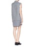 Back View - Click To Enlarge - 3.1 PHILLIP LIM - Cropped vest stripe twill dress