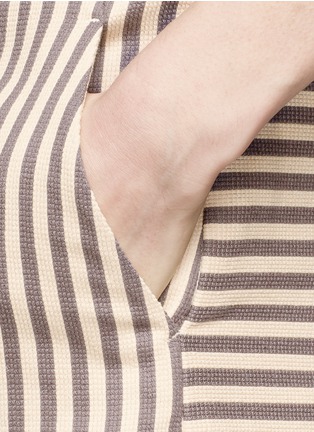 Detail View - Click To Enlarge - TORY BURCH - 'Marit' sailing stripe shorts