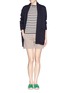 Figure View - Click To Enlarge - TORY BURCH - 'Marit' sailing stripe shorts