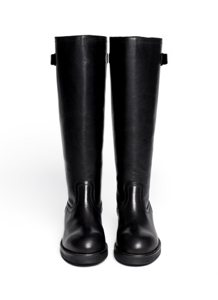 Figure View - Click To Enlarge - MARNI - Leather riding boots