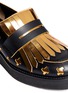 Detail View - Click To Enlarge - MARNI - Cut-out leather loafers