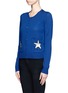 Front View - Click To Enlarge - MARKUS LUPFER - April sequin stars wool cardigan