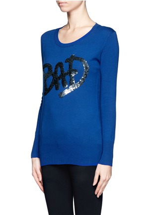 Front View - Click To Enlarge - MARKUS LUPFER - Natalie 'Bad' sequin sweater