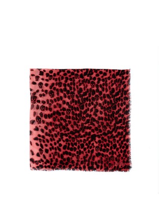 Main View - Click To Enlarge - ALEXANDER MCQUEEN - Leopard and skull print scarf