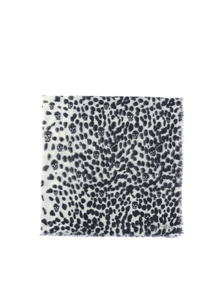 Main View - Click To Enlarge - ALEXANDER MCQUEEN - Leopard and skull print scarf