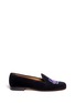 Main View - Click To Enlarge - STUBBS & WOOTTON - 'Boom Pow' velvet slip-ons