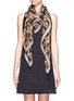 Figure View - Click To Enlarge - ALEXANDER MCQUEEN - Animalier and skull print silk scarf