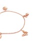 Detail View - Click To Enlarge - ANYALLERIE - 18k rose gold women charm bracelet