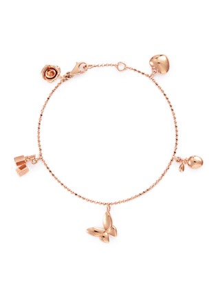 Main View - Click To Enlarge - ANYALLERIE - 18k rose gold women charm bracelet