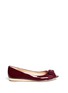 Main View - Click To Enlarge - TORY BURCH - 'Trudy' patent leather open toe flats