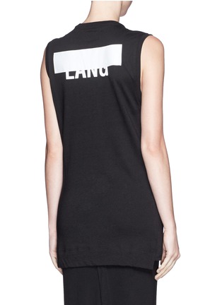 Back View - Click To Enlarge - HELMUT LANG - Logo tank top