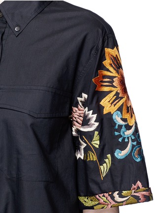 Detail View - Click To Enlarge - DRIES VAN NOTEN - 'Debs' floral print poplin shirt dress