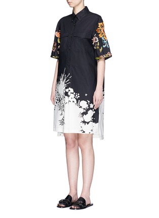 Front View - Click To Enlarge - DRIES VAN NOTEN - 'Debs' floral print poplin shirt dress