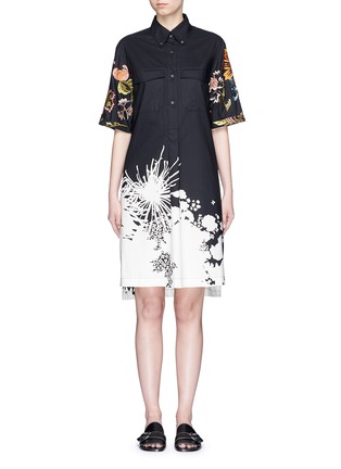 Main View - Click To Enlarge - DRIES VAN NOTEN - 'Debs' floral print poplin shirt dress
