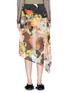 Main View - Click To Enlarge - DRIES VAN NOTEN - 'Sayce' asymmetric crepe overlay floral print satin skirt