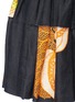 Detail View - Click To Enlarge - DRIES VAN NOTEN - 'Synge' pleated hem floral print flared linen skirt