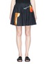 Main View - Click To Enlarge - DRIES VAN NOTEN - 'Synge' pleated hem floral print flared linen skirt