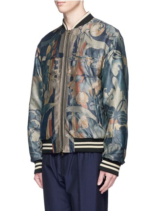 Detail View - Click To Enlarge - DRIES VAN NOTEN - Reversible floral print bomber jacket