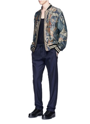 Figure View - Click To Enlarge - DRIES VAN NOTEN - Reversible floral print bomber jacket