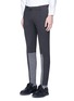 Front View - Click To Enlarge - 73088 - Patchwork wool-blend pants