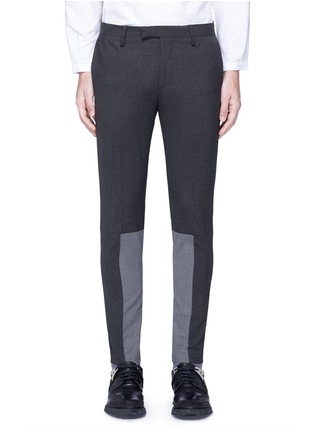 Main View - Click To Enlarge - 73088 - Patchwork wool-blend pants