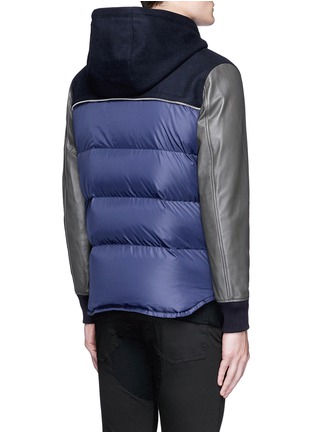 Back View - Click To Enlarge - 73088 - Side zip puffer back jacket