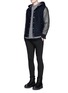 Figure View - Click To Enlarge - 73088 - Side zip puffer back jacket