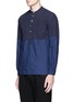 Front View - Click To Enlarge - 73088 - Patchwork cotton poplin shirt
