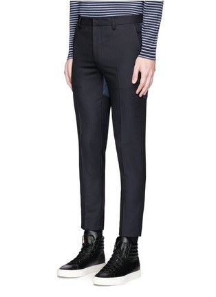 Front View - Click To Enlarge - 73088 - Puffer back wool pants