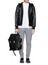  - NEIL BARRETT - 'Port Louis' quilted leather backpack