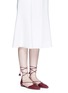 Figure View - Click To Enlarge - COACH - 'Johnson' leather lace-up d'Orsay flats