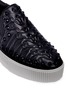 Detail View - Click To Enlarge - ASH - 'Kripton' skeletal detail stud leather skate slip-ons