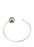 Detail View - Click To Enlarge - MIZUKI - 'Starburst' diamond Tahitian pearl 18k gold wire cuff