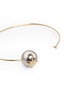 Detail View - Click To Enlarge - MIZUKI - 'Starburst' diamond Tahitian pearl 18k gold wire cuff