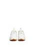 Front View - Click To Enlarge - NEIL BARRETT - 'Molecular Runner' nubuck leather mesh sneakers