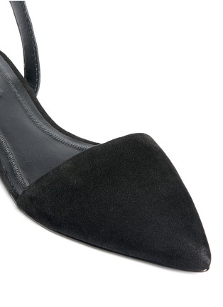 Detail View - Click To Enlarge - ALEXANDER WANG - 'Lauren' ankle strap suede flats