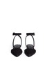 Front View - Click To Enlarge - ALEXANDER WANG - 'Lauren' ankle strap suede flats