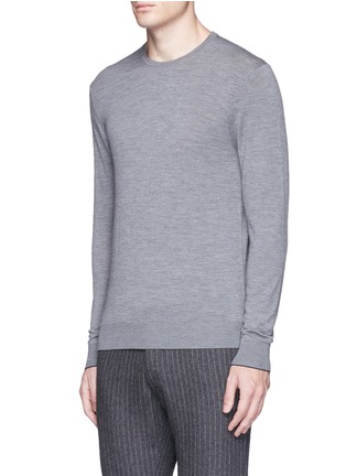 Front View - Click To Enlarge - THREADSMITH - 'Craig' ultrafine Merino wool sweater