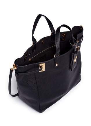 Detail View - Click To Enlarge - VALENTINO GARAVANI - 'My Rockstud' double handle leather tote