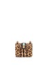 Back View - Click To Enlarge - VALENTINO GARAVANI - 'Rockstud Lock' mini leopard print calfhair chain bag
