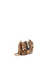 Figure View - Click To Enlarge - VALENTINO GARAVANI - 'Rockstud Lock' mini leopard print calfhair chain bag