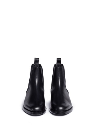 Front View - Click To Enlarge - VALENTINO GARAVANI - 'Beatle Rockstud' leather chelsea boots