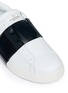 Detail View - Click To Enlarge - VALENTINO GARAVANI - Open leather slip-on sneakers