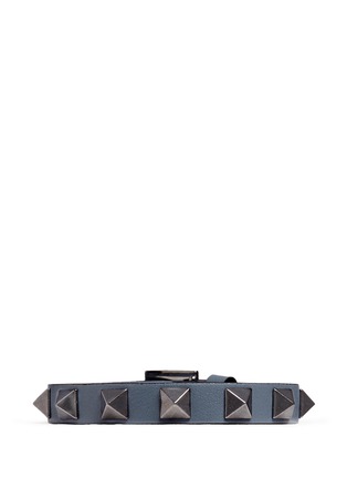 Main View - Click To Enlarge - VALENTINO GARAVANI - 'Rockstud' leather bracelet