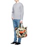 Figure View - Click To Enlarge - VALENTINO GARAVANI - 'Rockstud' camouflage print reversible tote bag